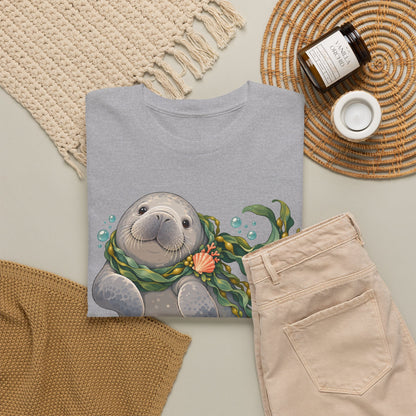 Chubby Mermaid Cozy Kelp Scarf Manatee T-Shirt