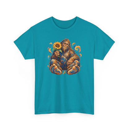Sunflower Rest with a Shaggy Bigfoot T-Shirt