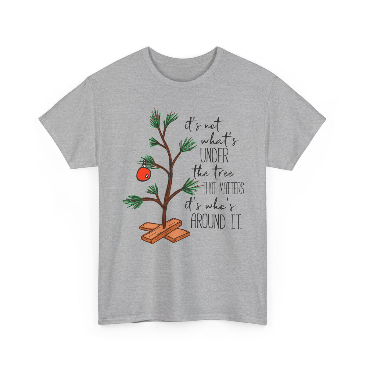 It’s Who’s Around the Tree T-Shirt | Family Christmas Tee