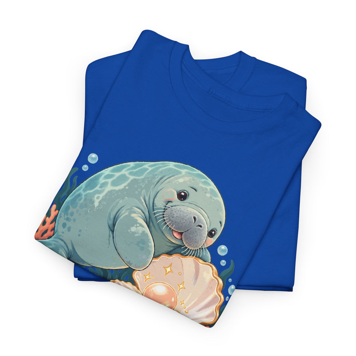 Chubby Mermaid Pearl of the Lagoon Manatee T-Shirt