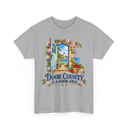 Door County Is A-Door-Able — Color – Gildan 5000 T-Shirt | 198a