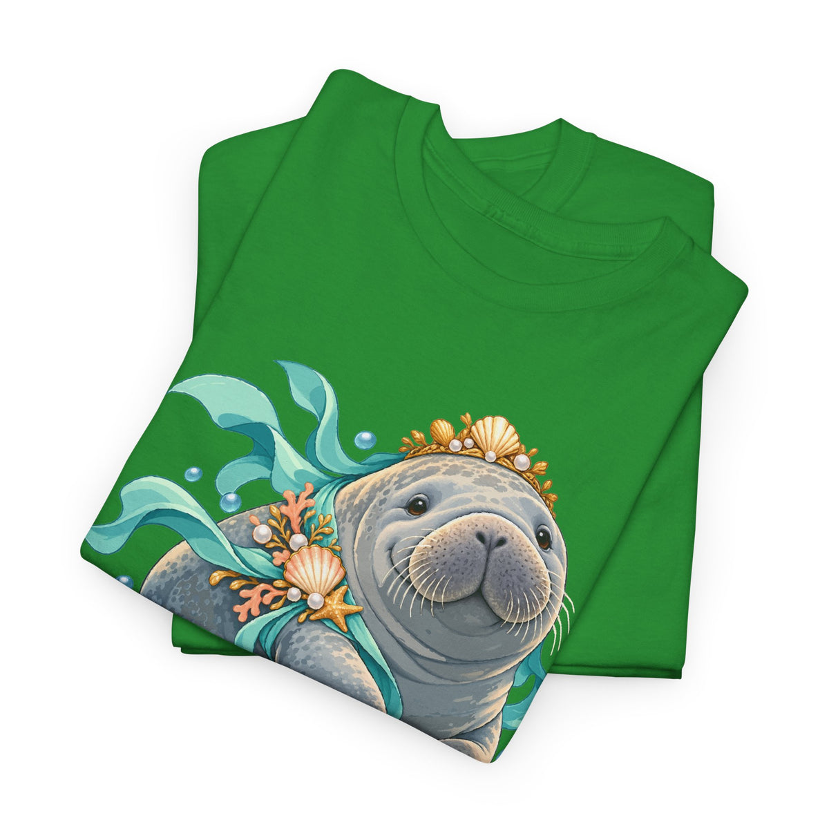 Chubby Mermaid Royalty Manatee T-Shirt