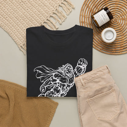 Soaring Cape-Wearing Sasquatch T-Shirt