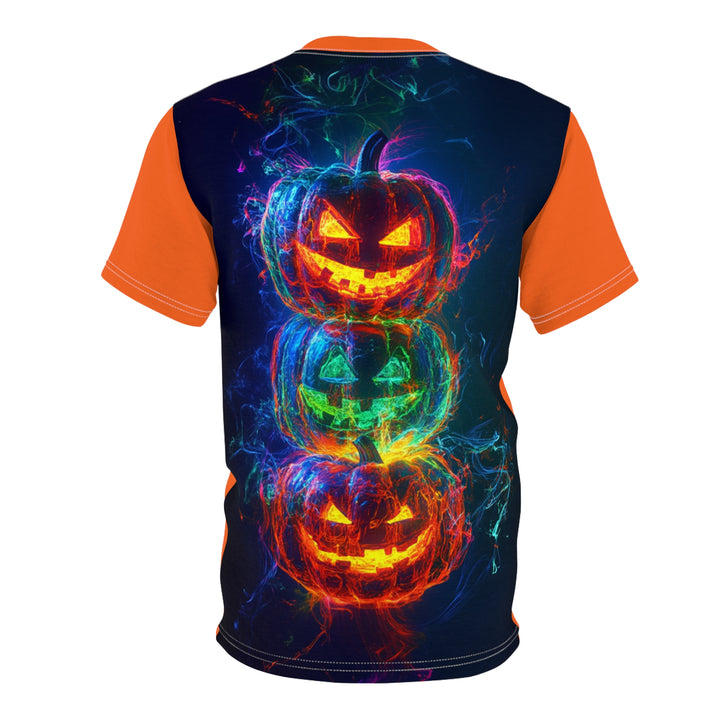 Neon Pumpkin Halloween T-Shirt | Orange Graphic Tee