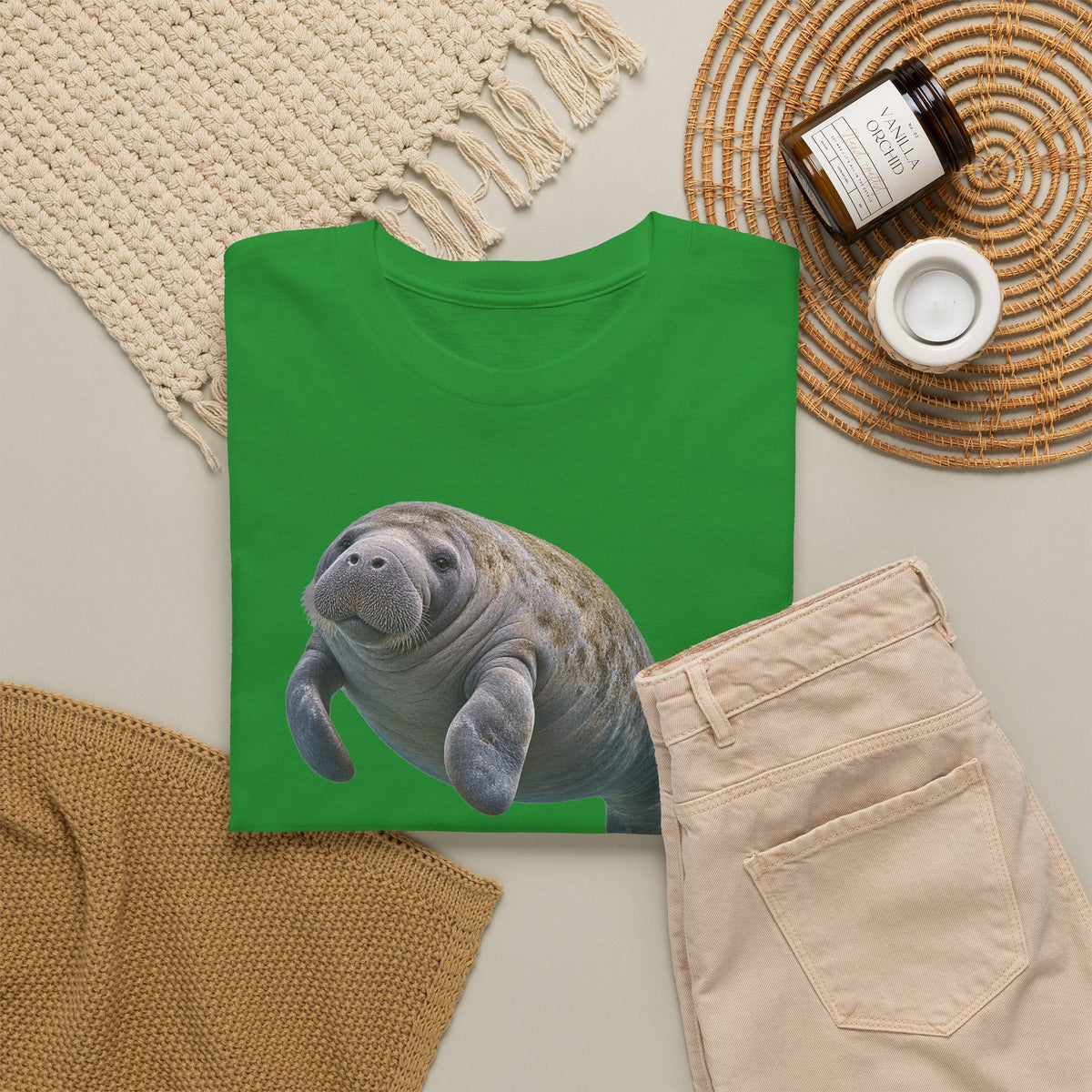 Gentle Giant Manatee Portrait T-Shirt