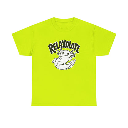 Relaxolotl Axolotl T-Shirt | White Graphic Unisex Tee