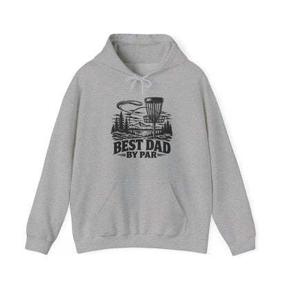 Best Dad by Par – One-Color Disc Golf Gildan 18500 Hoodie | 043a