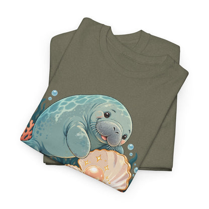 Chubby Mermaid Pearl of the Lagoon Manatee T-Shirt