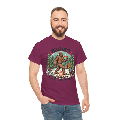 Bigfoot Grabbed My Wiener T-Shirt | Funny Camping Tee