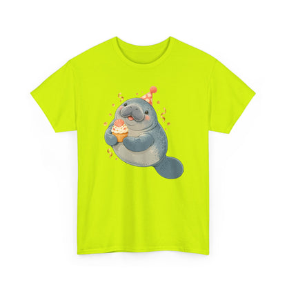 Chubby Mermaid Party at the Sandbar Manatee T-Shirt