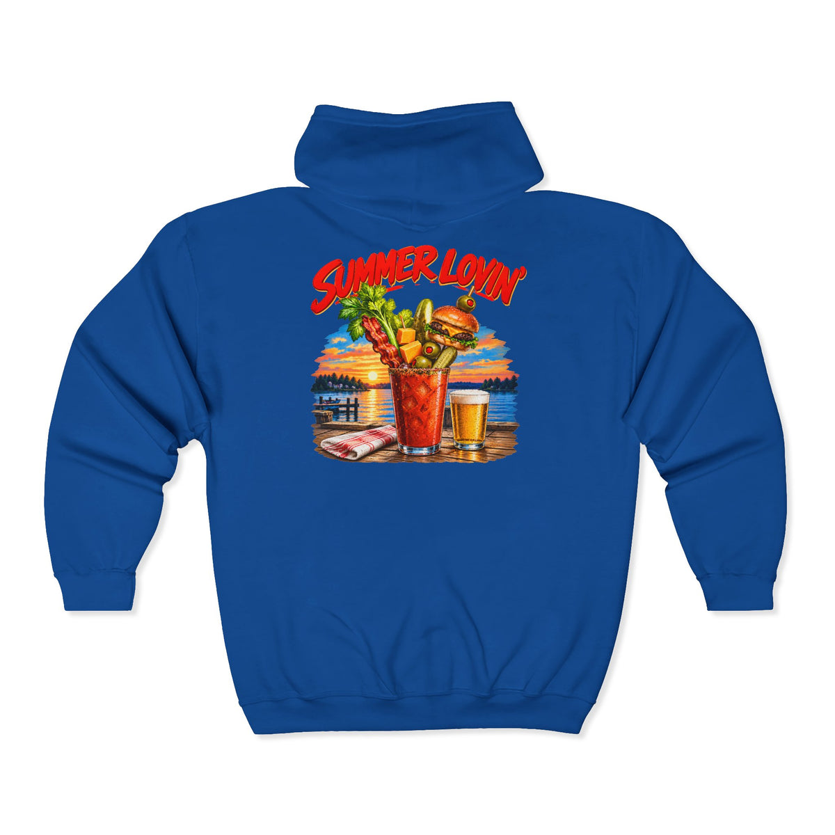 Summer Lovin’ Bloody Mary – Gildan 18600 Zip-Up Hoodie | 003a-v2