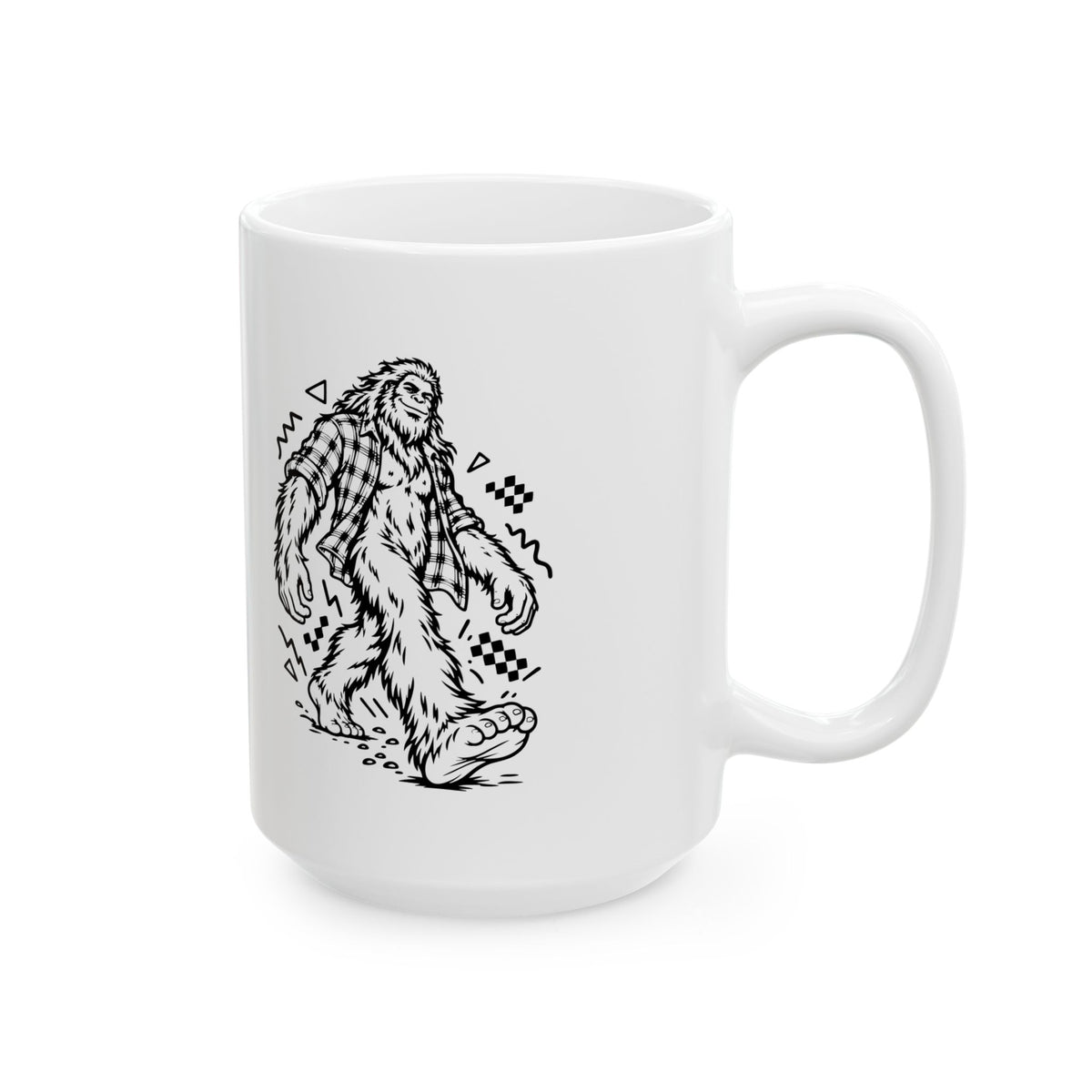 Plaid Bigfoot on the Move Mug