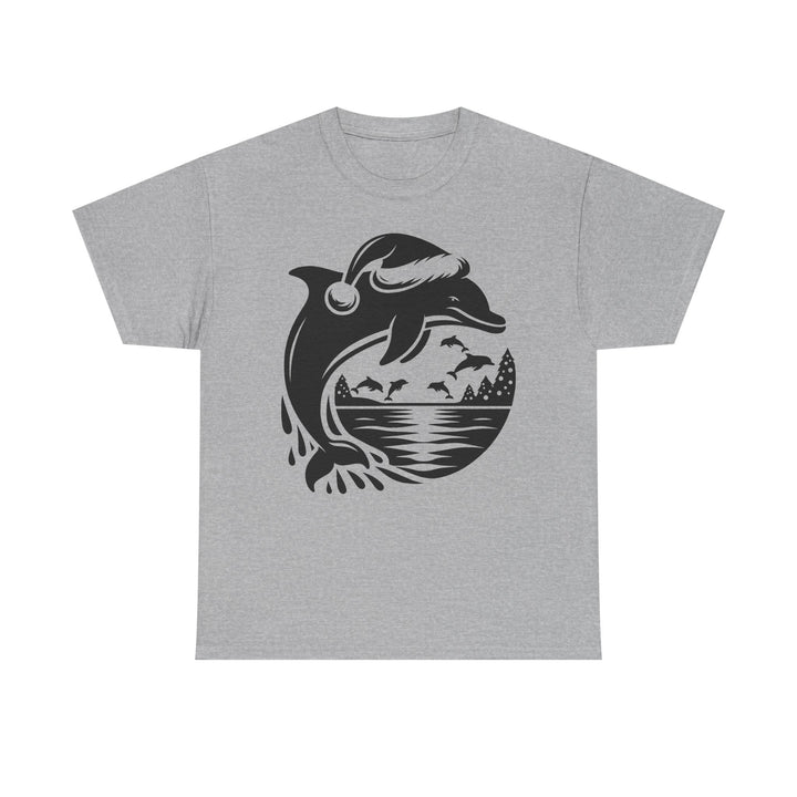 Dolphin Sunset T-Shirt | Ocean Christmas Graphic Tee
