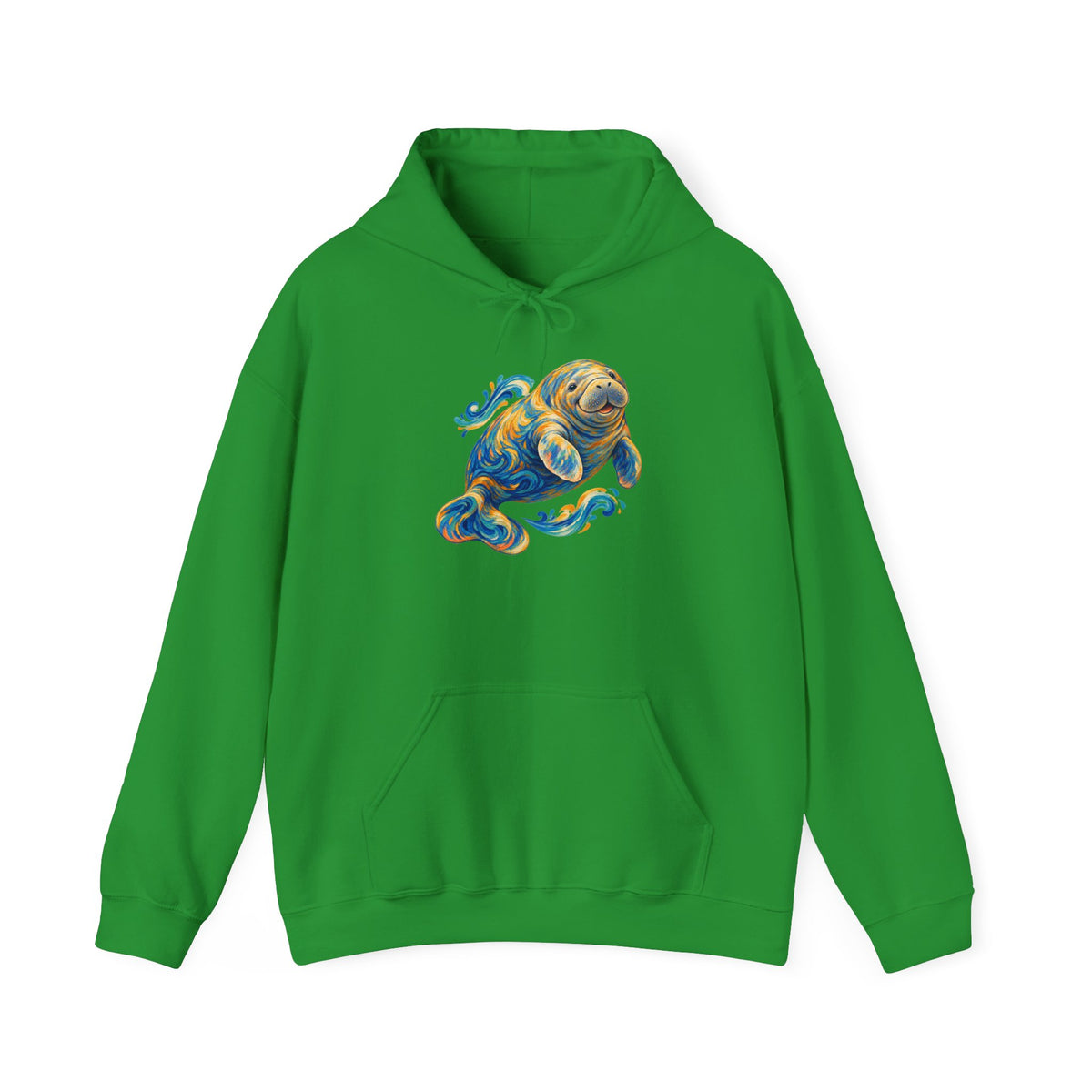 Golden Drift Manatee Pullover Hoodie
