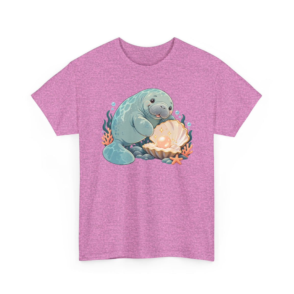 Chubby Mermaid Pearl of the Lagoon Manatee T-Shirt