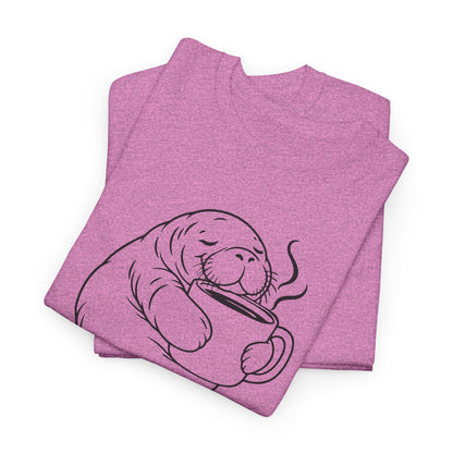 Chubby Mermaid Coffee Coast Manatee T-Shirt