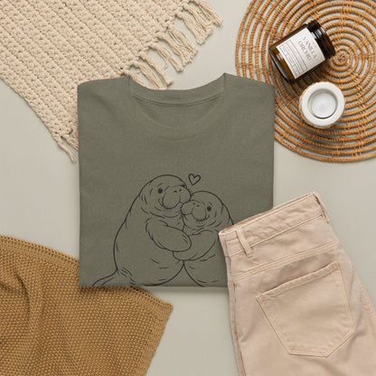 Chubby Mermaid Big Hug Lagoon Manatee T-Shirt