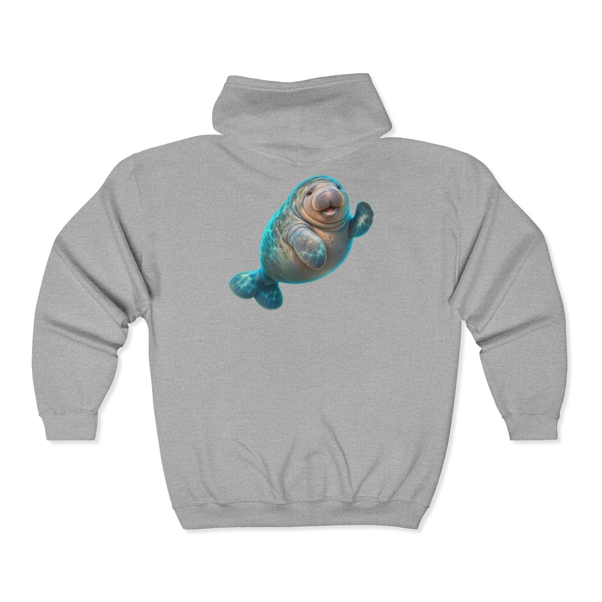 Friendly Flipper Manatee Zip-Up Hoodie