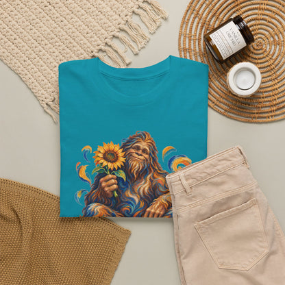 Sunflower Rest with a Shaggy Bigfoot T-Shirt