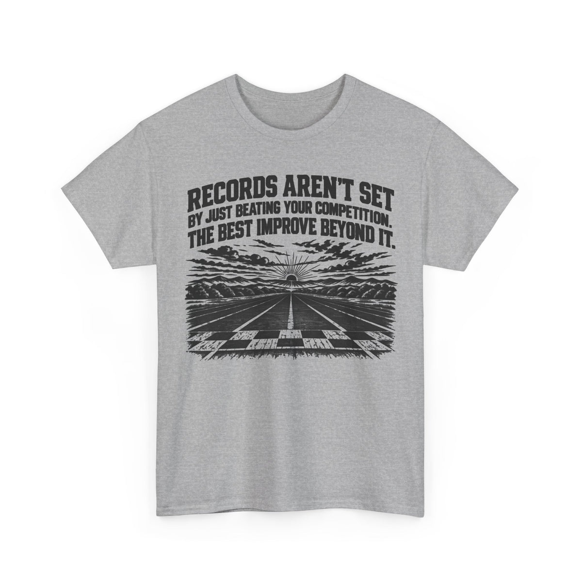 Beyond the Competition – Vintage Racing Gildan 5000 T-Shirt | 047a