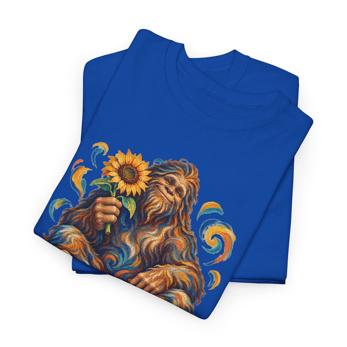 Sunflower Rest with a Shaggy Bigfoot T-Shirt