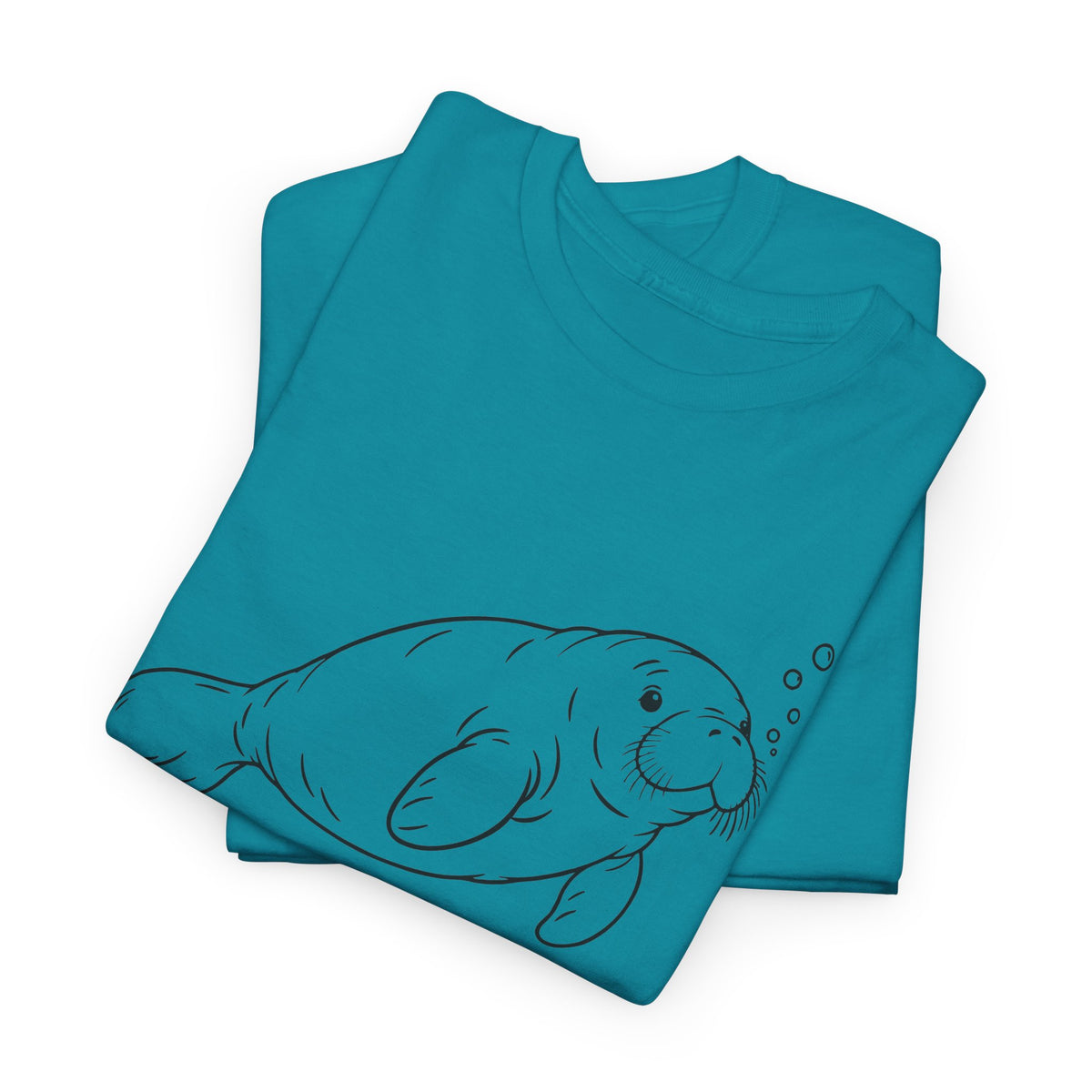 Chubby Mermaid Slow Tide Manatee T-Shirt