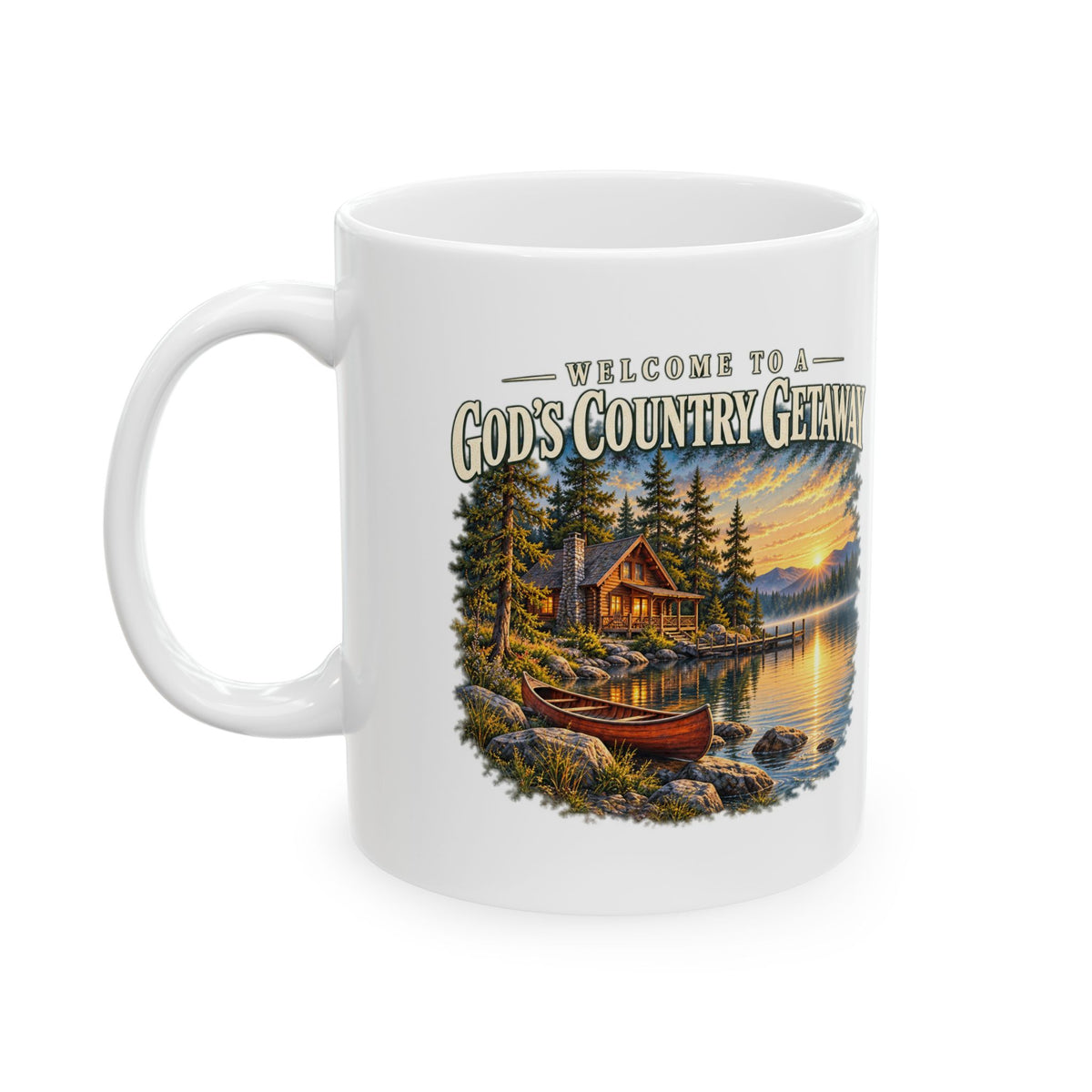 God's Country Getaway – Ceramic Mug, 11 oz | 031