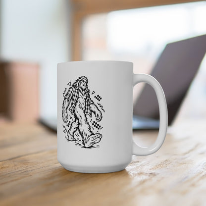 Plaid Bigfoot on the Move Mug