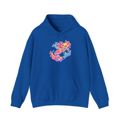 Prismatic axolotl splash leap Pullover Hoodie
