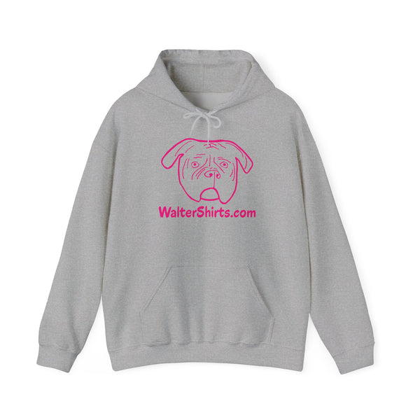 Walter Workers Hoodie | Pink & Blue Bulldog Logo