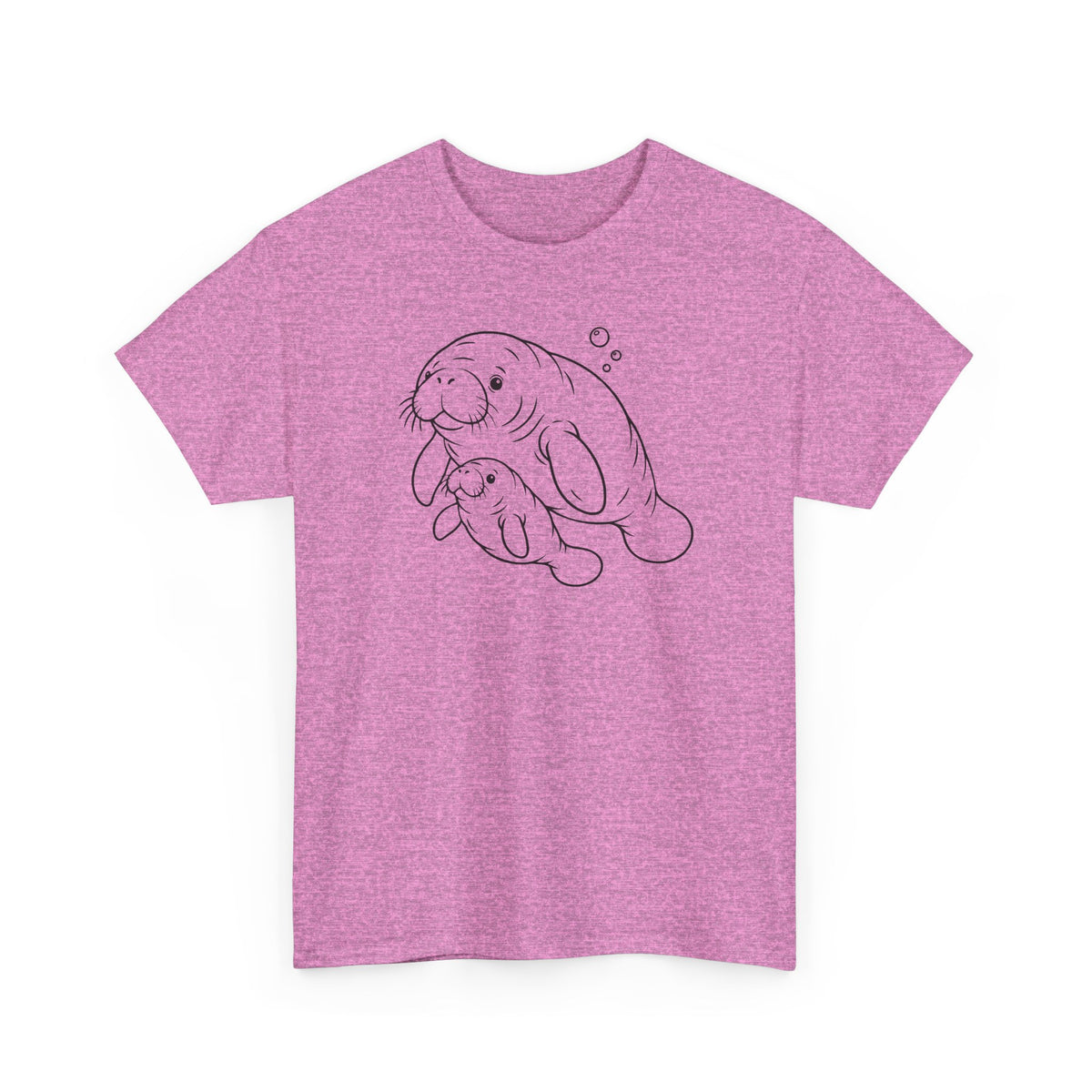 Chubby Mermaid Little Lagoon Family Manatee T-Shirt