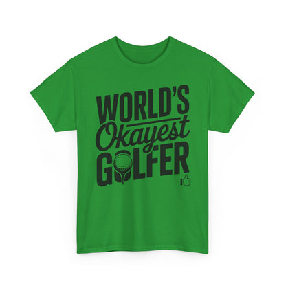 World’s Okayest Golfer T-Shirt | Funny Golf Gift Tee