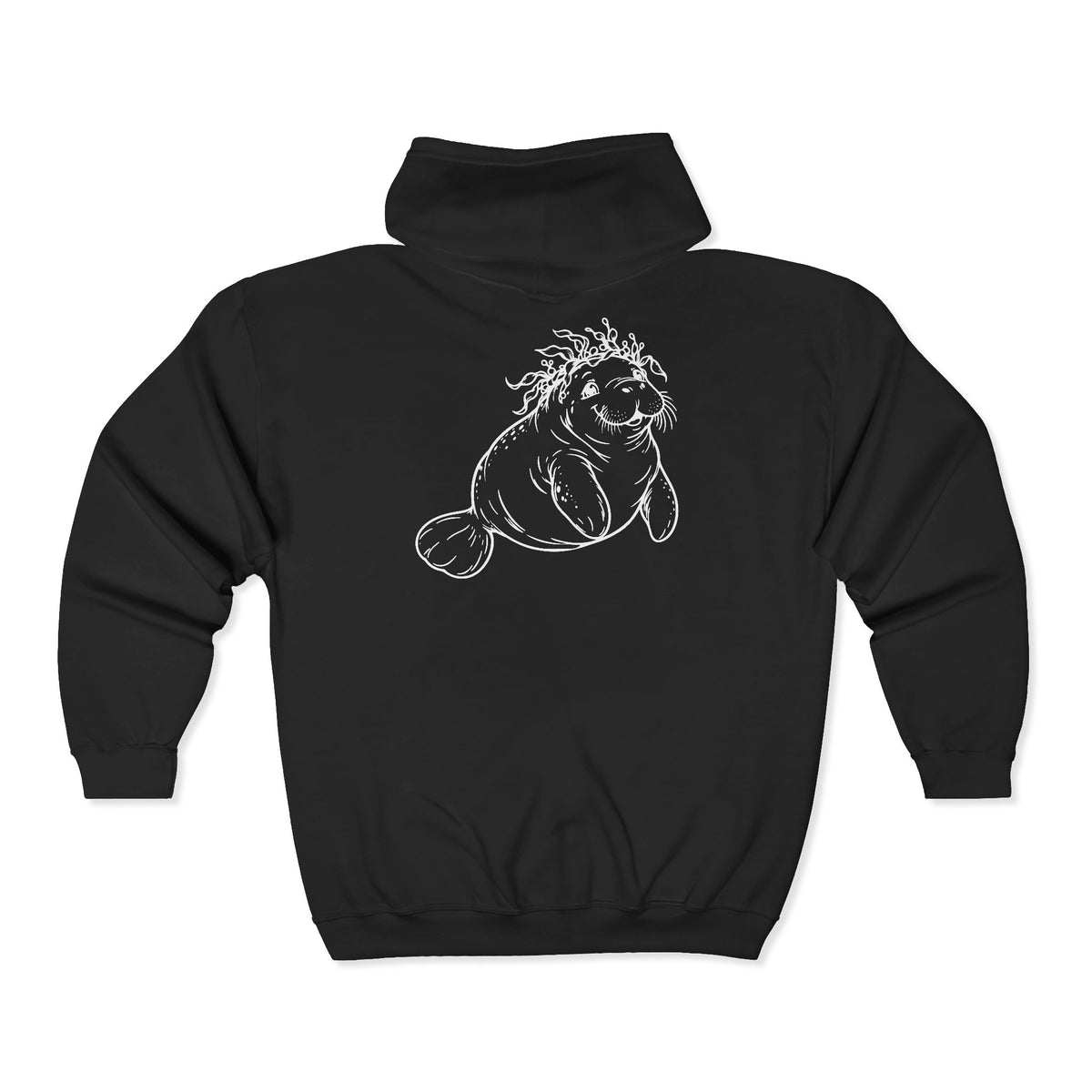 Kelp-crowned manatee Zip-Up Hoodie