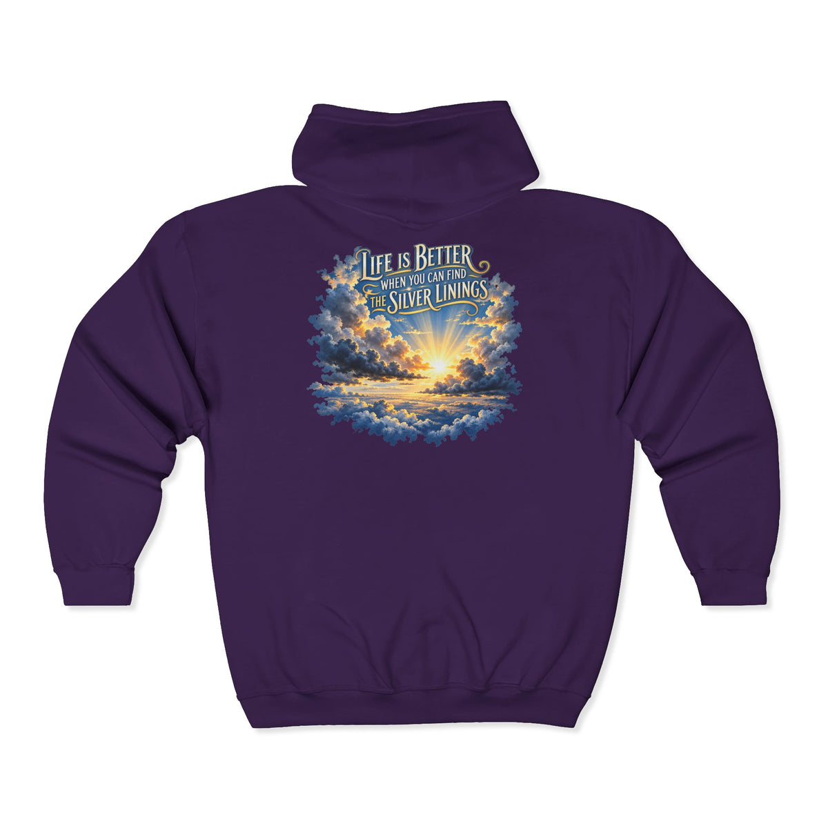 Silver Linings – Gildan 18600 Zip-Up Hoodie | 027