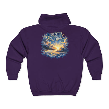 Silver Linings – Gildan 18600 Zip-Up Hoodie | 027
