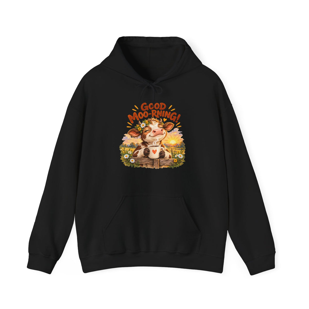 Good Moo-rning – Gildan 18500 Hoodie | 030