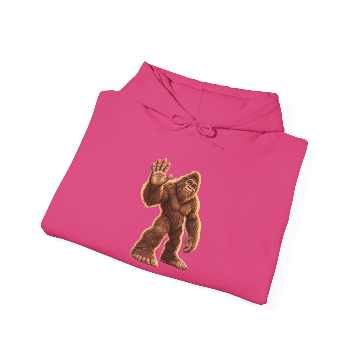 Friendly Sasquatch High Five Pullover Hoodie