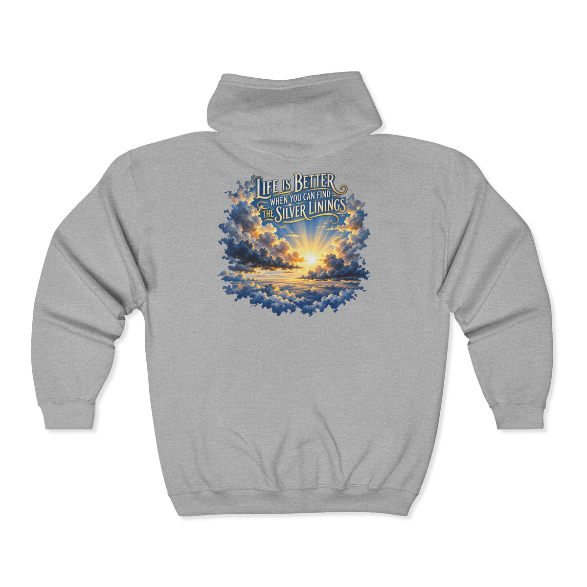 Silver Linings – Gildan 18600 Zip-Up Hoodie | 027
