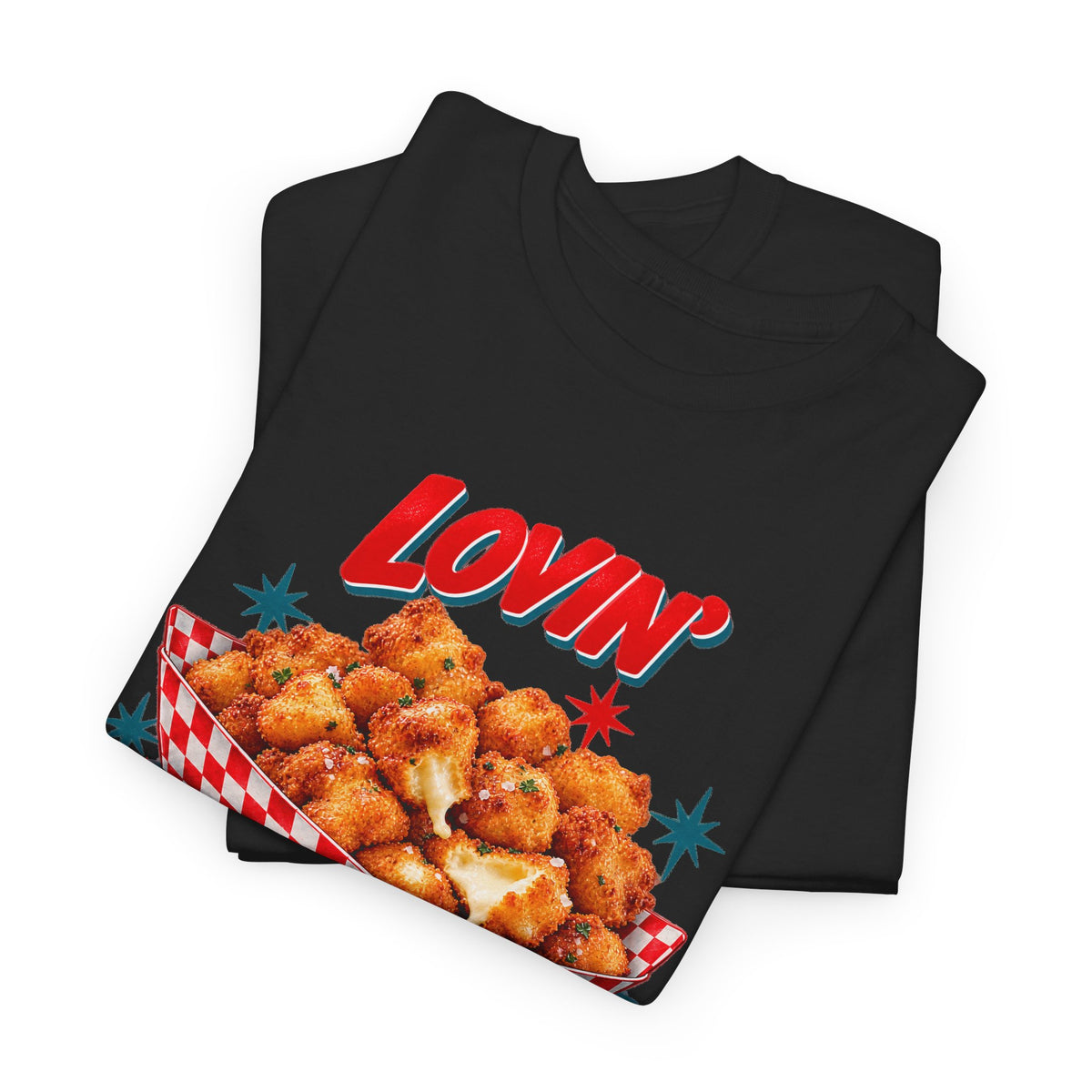 Lovin’ Cheese Curds & Summer Nights – Gildan 5000 T-Shirt | 002a-v2