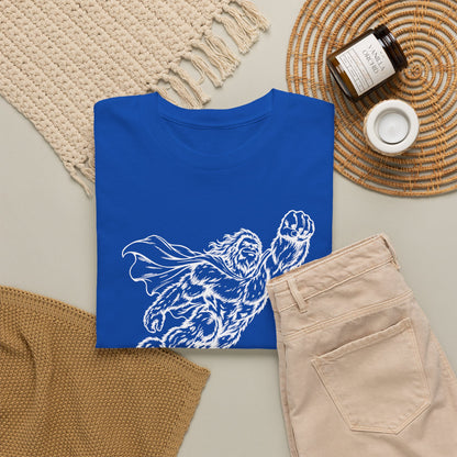 Soaring Cape-Wearing Sasquatch T-Shirt