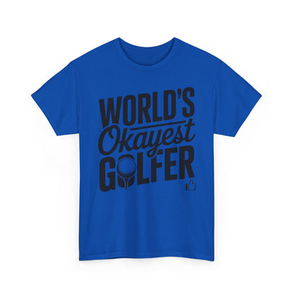 World’s Okayest Golfer T-Shirt | Funny Golf Gift Tee