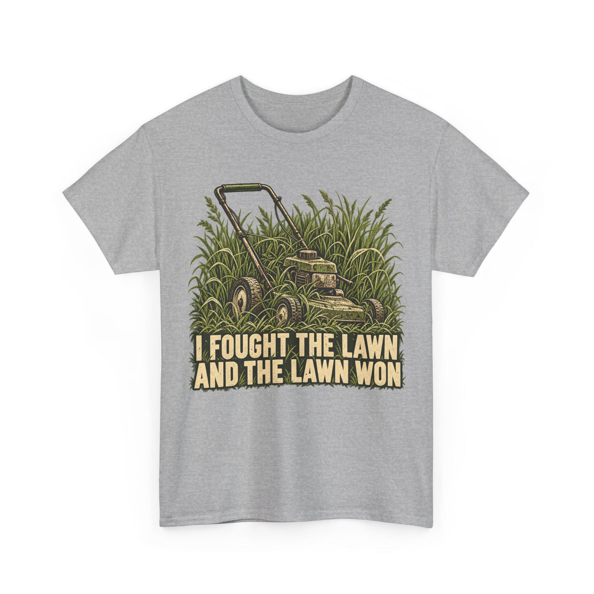 I Fought the Lawn — Color – Gildan 5000 T-Shirt | 203-v2