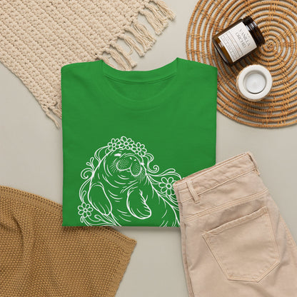 Dreamy flower-crowned manatee T-Shirt