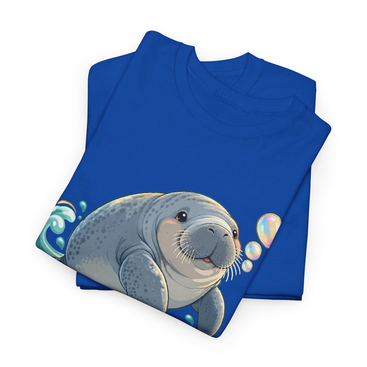 Chubby Mermaid Bubble Wishes Manatee T-Shirt