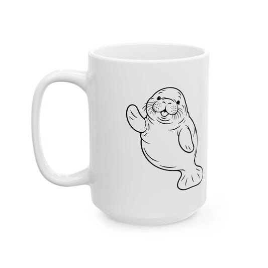 Waving chubby manatee Mug