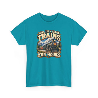 Will Talk About Trains – Gildan 5000 T-Shirt | 018