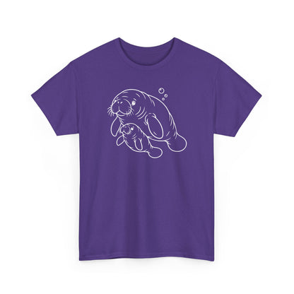 Chubby Mermaid Little Lagoon Family Manatee T-Shirt