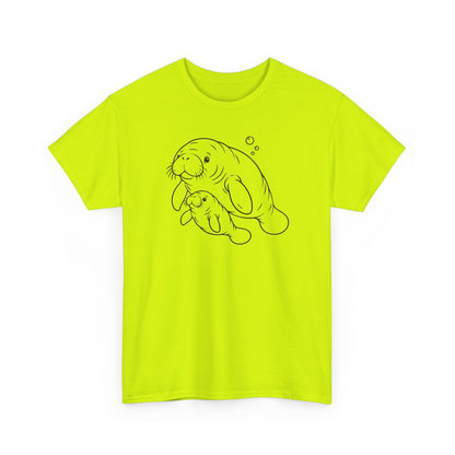 Chubby Mermaid Little Lagoon Family Manatee T-Shirt