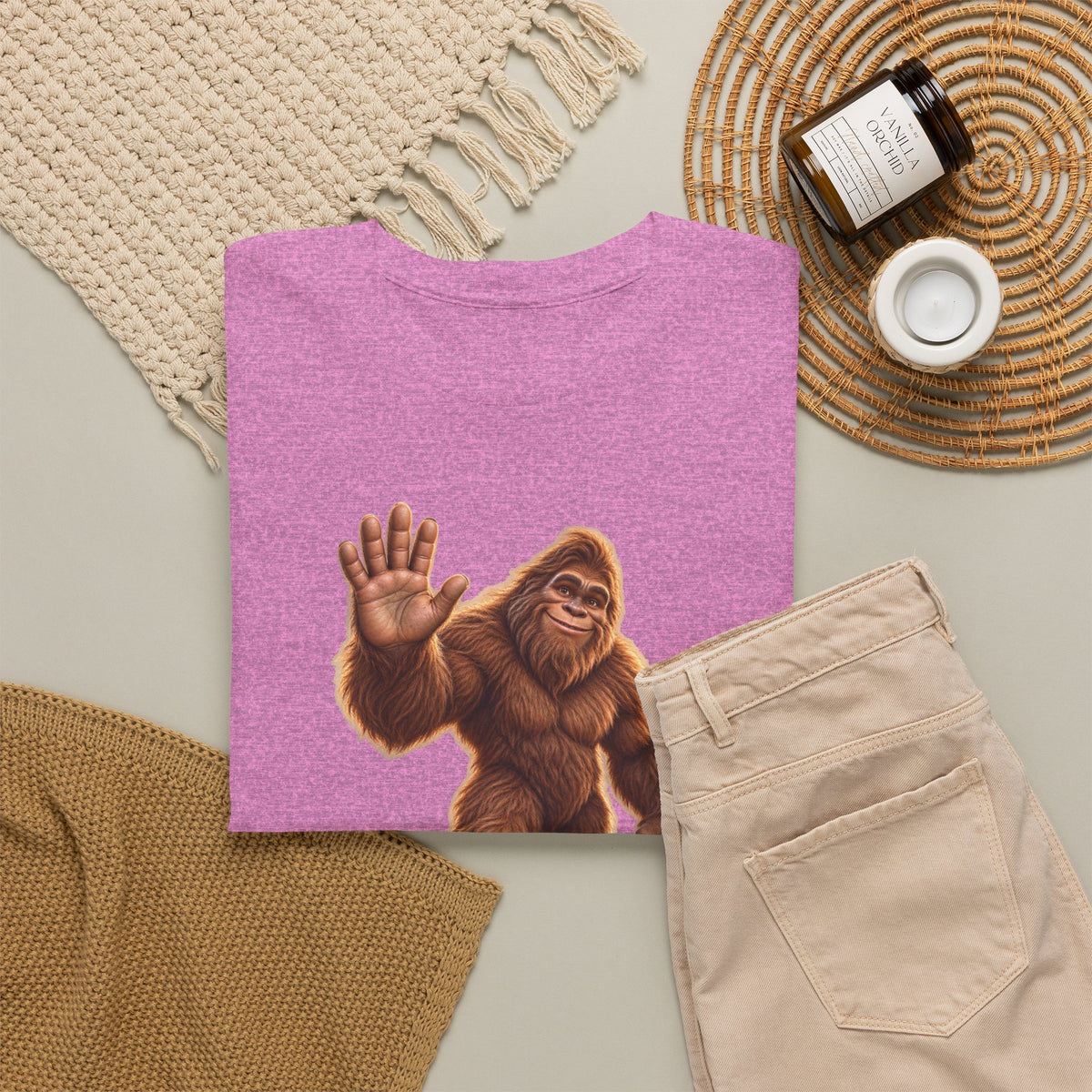 Friendly Sasquatch High Five T-Shirt