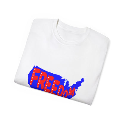 Freedom USA Map T-Shirt | Patriotic Graphic Tee
